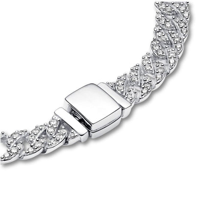 REALISTIC | Pulsera Cubana Pavé Oro
