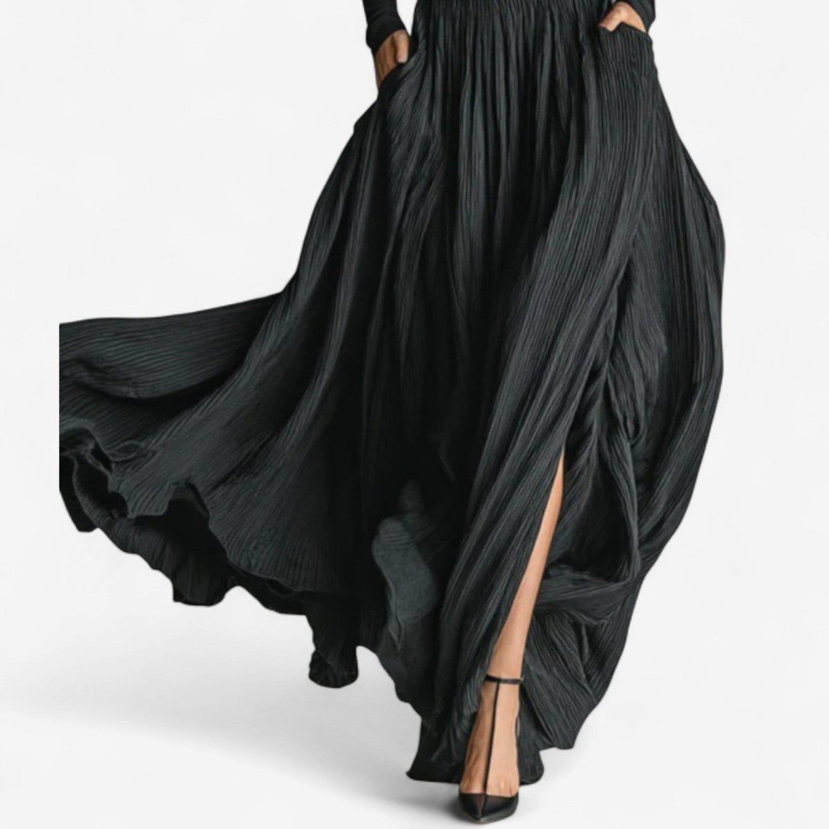 Rachel | Maxi Vestido de Cintura Alta