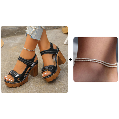 LAUREN | Sandalias de Plataforma de Una Correa para Mujer de Verano ☀️