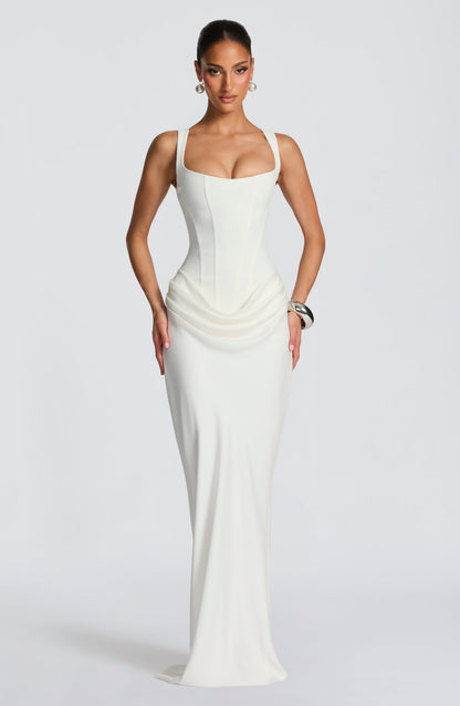 Éléonore | Maxi Vestido de Cuello Cuadrado
