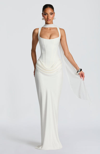 Éléonore | Maxi Vestido de Cuello Cuadrado