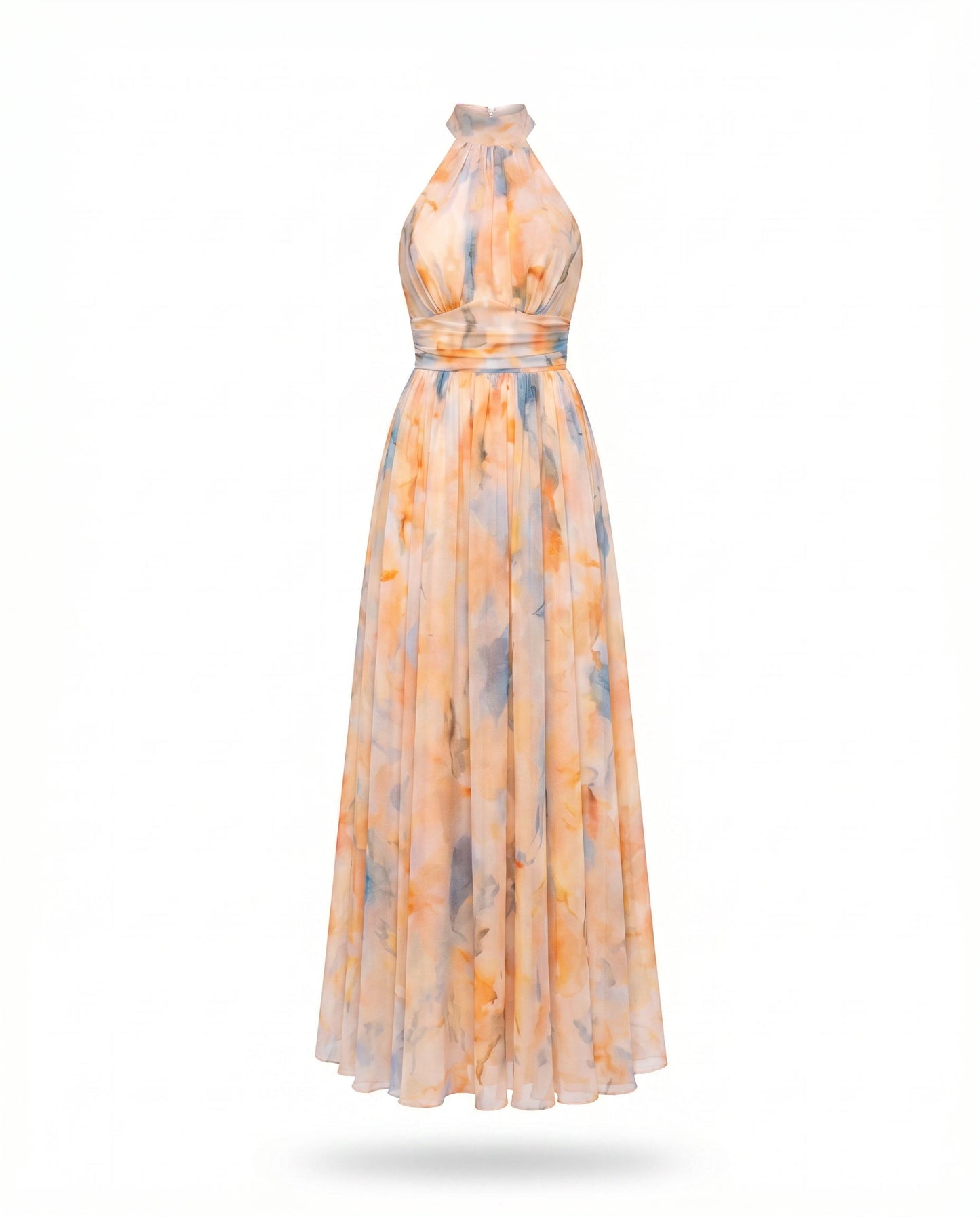 VESTIDO ALINA |  VESTIDO LARGO CON CUELLO HALTER